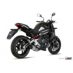 MIVV Kawasaki Er-6n / f 2012 2016 Suono Sport Imp. compl./full sys. 2x1 RVS met Carbon eindkap
