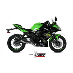MIVV Kawasaki Ninja 650 2017 Mk3 Sport Imp. compl./full sys. 2x1 Steel black