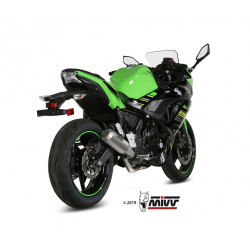 MIVV Kawasaki Ninja 650 2017 Mk3 Sport Imp. compl./full sys. 2x1 RVS (Inox)