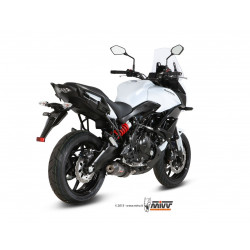 MIVV Kawasaki Versys 650 2015 Oval Sport Imp. compl./full sys. 2x1 Carbon met Carbon eindkap