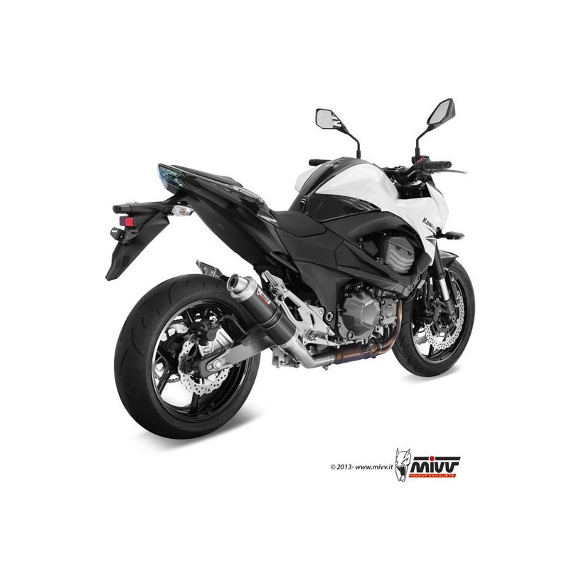 MIVV Kawasaki Z 800 e 2013 2016 GP Sport Slip-on Steel black