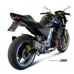 MIVV Kawasaki Z 1000 2003 2006 Suono Sport 2 slip-on RVS met Carbon eindkap