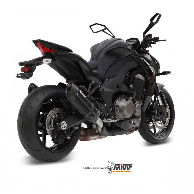 MIVV Kawasaki Z 1000 2014 Suono Sport 2 slip-on Steel black