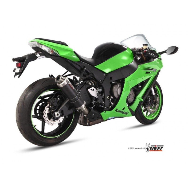 MIVV Kawasaki Zx-10 r 2011 2015 GP Sport Slip-on Carbon