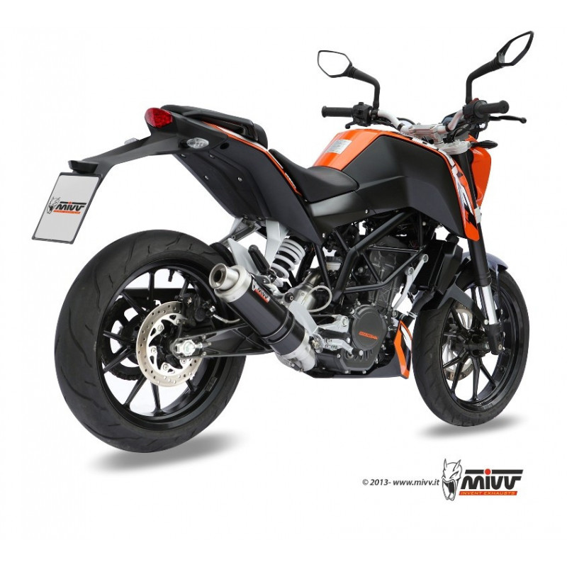 MIVV Ktm 125 duke 2011 2016 GP Sport Imp. compl./full sys. 1x1 Steel black