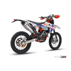 MIVV Ktm Exc 250 f 2012 2012 Oval Stronger enduro new Imp. compl./full sys. 1x1 RVS met Carbon eindkap