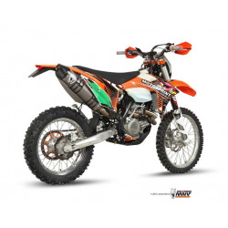 MIVV Ktm Exc 450 f 2012 2012 Oval Stronger enduro new Imp. compl./full sys. 1x1 RVS met Carbon eindkap