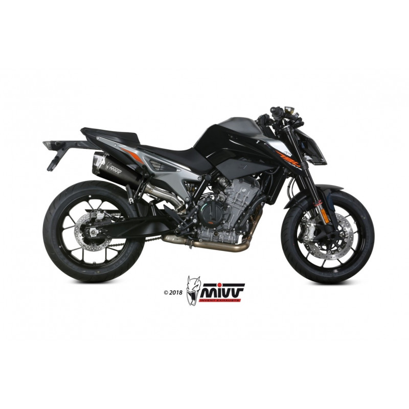 MIVV Ktm 790 duke 2018 Delta race Sport Slip-on Steel black