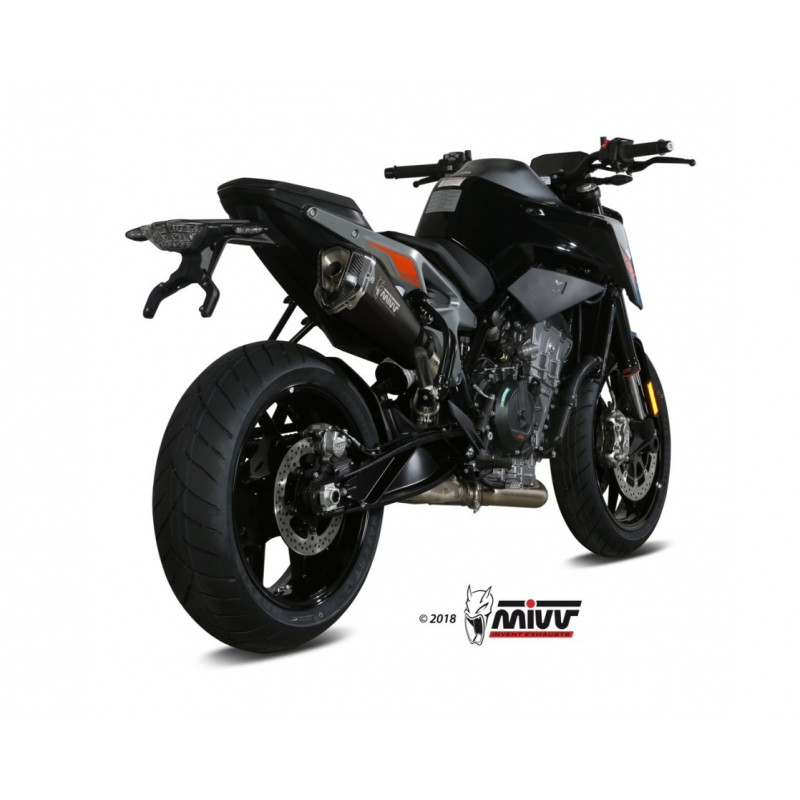 MIVV Ktm 790 duke 2018 Delta race Sport Slip-on Steel black