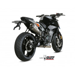 MIVV Ktm 790 duke 2018 Delta race Sport Slip-on RVS met Carbon eindkap