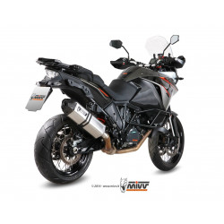 MIVV Ktm 1050 adventure 2015 2016 Speed Edge Sport Slip-on RVS met Carbon eindkap
