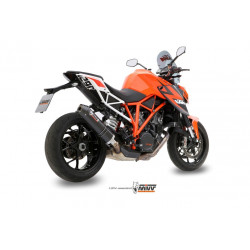 MIVV Ktm 1290 superduke 2014 2019 Oval Sport Slip-on Carbon met Carbon eindkap