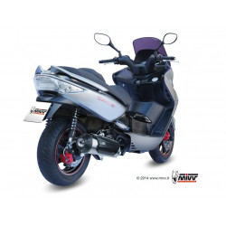 MIVV Kymco Xciting 250 2006 2007 - Urban Imp. compl./full sys. 1x1 RVS (Inox)