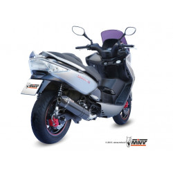 MIVV Kymco Xciting 300 2007 2014 Stronger Sport Imp. compl./full sys. 1x1 Steel black