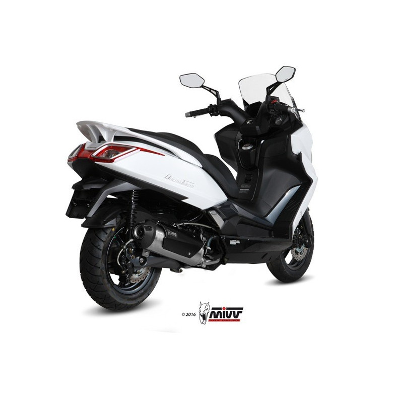 MIVV Kymco Downtown 350 2015 2016 - Urban Imp. compl./full sys. 1x1 RVS (Inox)