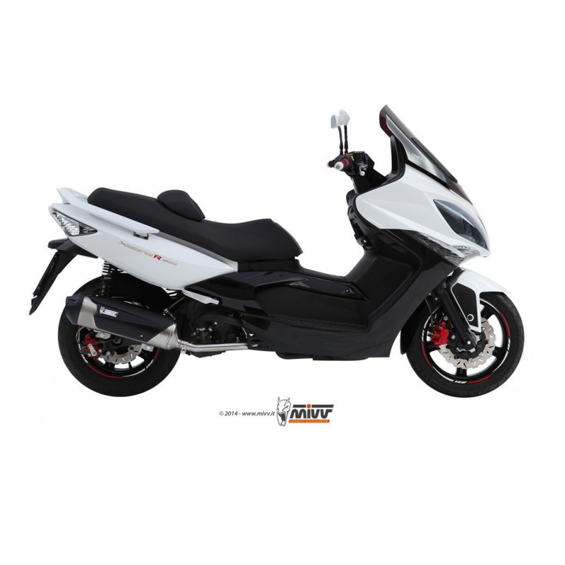 MIVV Kymco Xciting 500 2005 2014 - Urban Imp. compl./full sys. 1x1 RVS (Inox)