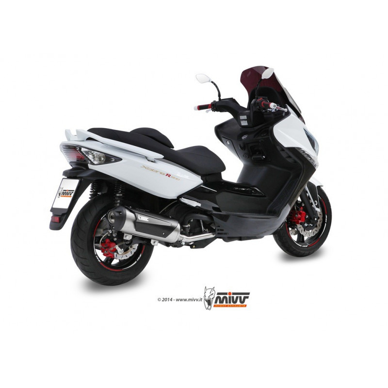 MIVV Kymco Xciting 500 2005 2014 - Urban Imp. compl./full sys. 1x1 RVS (Inox)