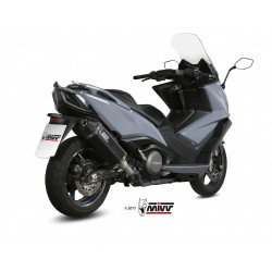 MIVV Kymco Ak550 2017 Speed Edge Sport Slip-on Steel black