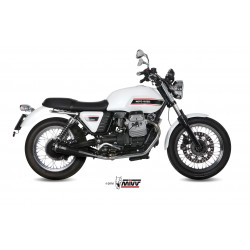 MIVV Moto guzzi V7 classic / special 2008 2016 Ghibli Sport 2 slip-on Inox Keramisch zwart RVS