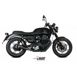 MIVV Moto guzzi V7 iii 2017 Ghibli Sport 2 slip-on Inox Keramisch zwart RVS