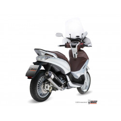 MIVV Piaggio Beverly 125 2010 2012 - Urban Imp. compl./full sys. 1x1 RVS (Inox)