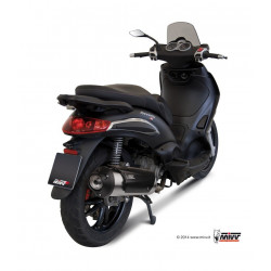 MIVV Piaggio Beverly 250 2004 2007 - Urban Imp. compl./full sys. 1x1 RVS (Inox)