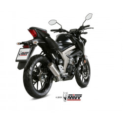 MIVV Suzuki GSX-R 125 2017 Mk3 Sport Imp. compl./full sys. 1x1 RVS (Inox)