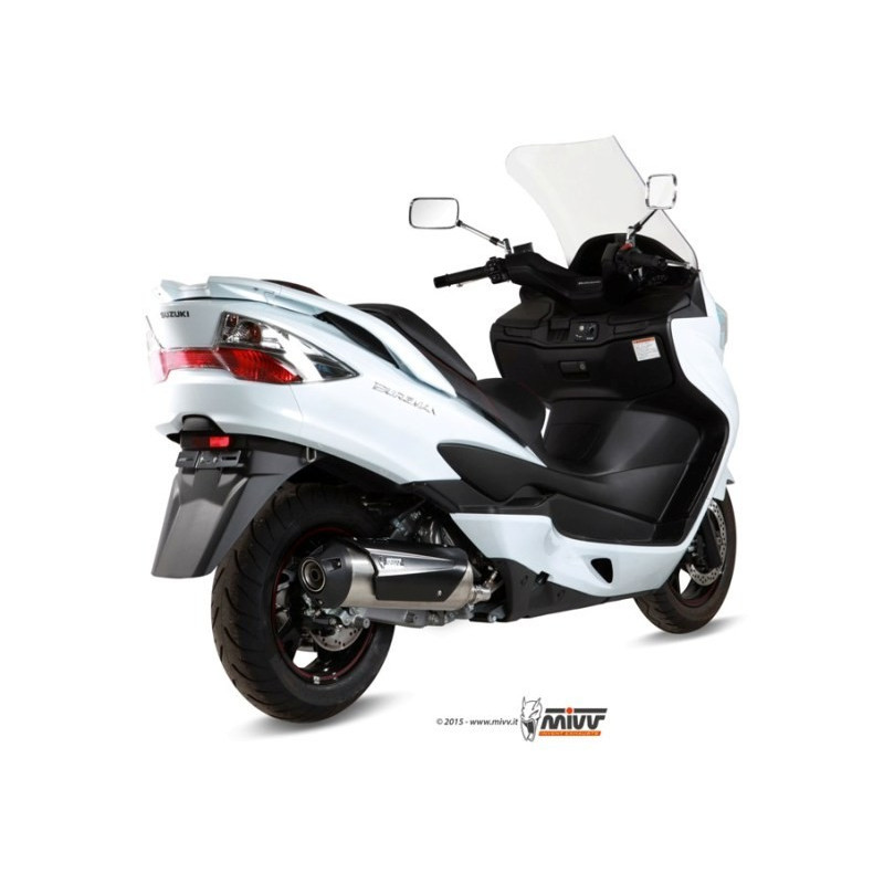 MIVV Suzuki Burgman 400 2006 2016 - Urban Imp. compl./full sys. 1x1 RVS (Inox)