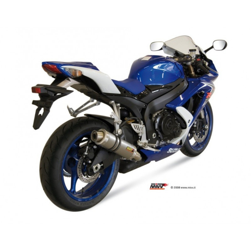 MIVV Suzuki GSX-R 600 2008 2010 GP Sport Slip-on Titanium