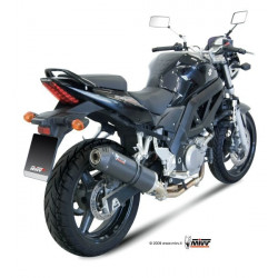 MIVV Suzuki Sv 650 2004 2004 Oval Sport Slip-on Carbon met Carbon eindkap