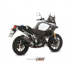 MIVV Suzuki DL V-Strom 1000 2014 Oval Sport Slip-on Carbon met Carbon eindkap
