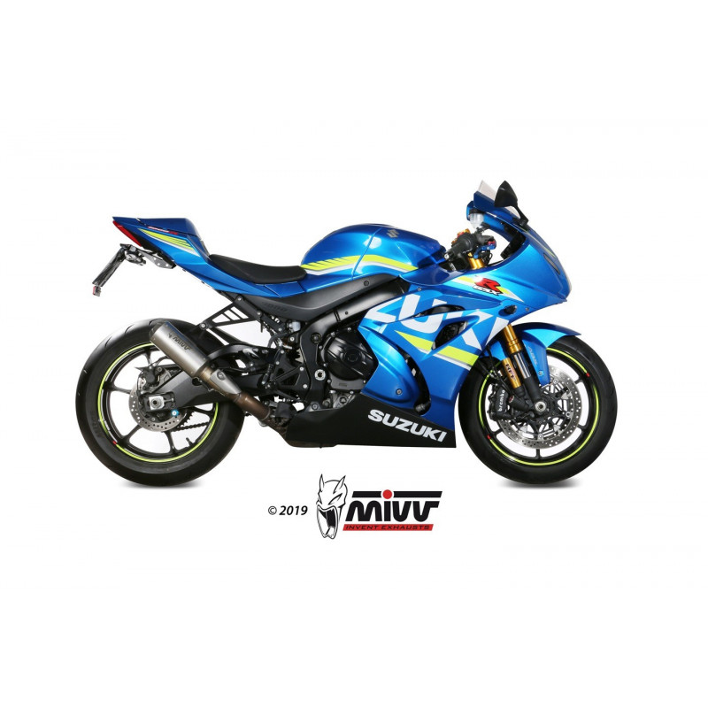 MIVV Suzuki GSX-R 1000 2017 Mk3 Sport Slip-on RVS (Inox)