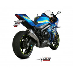 MIVV Suzuki GSX-R 1000 2017 Delta race Power steel Imp. compl./full sys. 4x2x1 RVS (Inox)