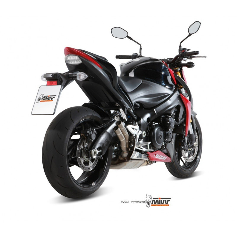 MIVV Suzuki Gsx-s 1000 2015 Double Gun Sport Slip-On Full Titanium