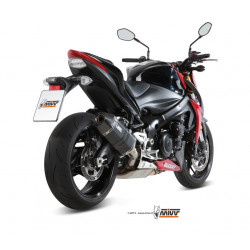 MIVV Suzuki Gsx-s 1000 2015 Speed Edge Sport Slip-on Steel black