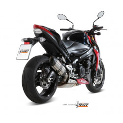 MIVV Suzuki Gsx-s 1000 2015 Suono Sport Slip-on RVS met Carbon eindkap