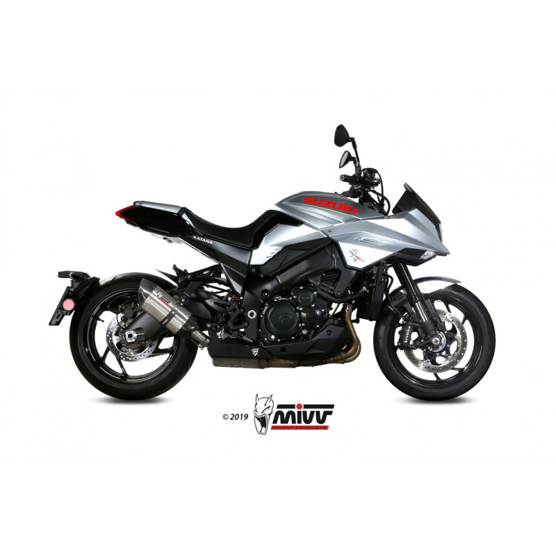MIVV Suzuki Gsx-s 1000 katana 2019 2020 Suono Sport Slip-on Steel black
