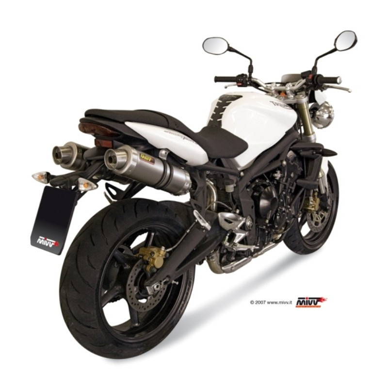 MIVV Triumph Street triple 2007 2012 GP Sport 2 slip-on Carbon