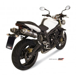 MIVV Triumph Street triple 2007 2012 GP Sport 2 slip-on Titanium