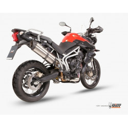MIVV Triumph Tiger 800 xc / xr / xrx / xcx / xrt / xca 2011 2016 Suono Sport Slip-on RVS met Carbon eindkap