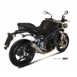 MIVV Triumph Speed triple 2007 2010 X-Cone Sport Slip-on RVS (Inox)