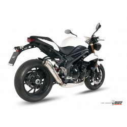 MIVV Triumph Speed triple 2011 2015 Ghibli Sport Slip-on RVS (Inox)