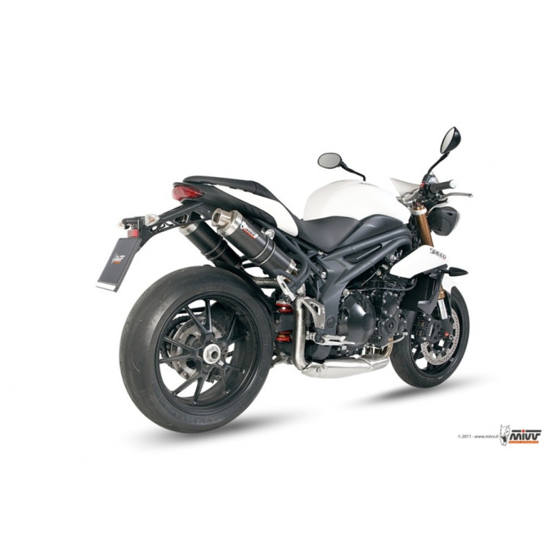 MIVV Triumph Speed triple 2011 2015 GP Sport 2 slip-on Carbon