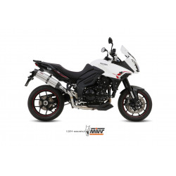 MIVV Triumph Tiger 1050 sport 2013 2016 Suono Sport Slip-on RVS met Carbon eindkap
