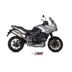 MIVV Triumph Tiger 1050 sport 2017 Oval Sport Slip-on Titanium met Carbon eindkap