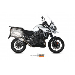 MIVV Triumph Tiger explorer 1200 2016 Speed Edge Sport Slip-on RVS met Carbon eindkap