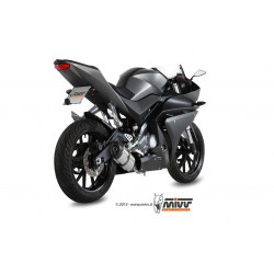 MIVV Yamaha Mt-125 2015 Suono Sport Imp. compl./full sys. 1x1 RVS met Carbon eindkap
