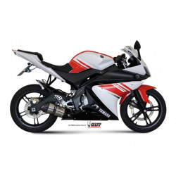 MIVV Yamaha Yzf r125 2008 2013 Suono Sport Imp. compl./full sys. 1x1 RVS met Carbon eindkap