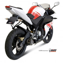 MIVV Yamaha Yzf r125 2008 2013 Suono Sport Imp. compl./full sys. 1x1 RVS met Carbon eindkap