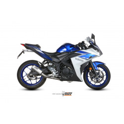 MIVV Yamaha Yzf r25 2015 Mk3 Power steel Imp. compl./full sys. 1x1 RVS (Inox)